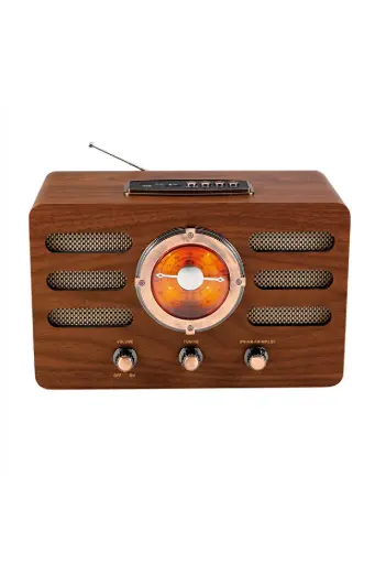 [00994] Vintage Home Decor Radio Coffee Bar Retro BT Speaker R-1910BTL