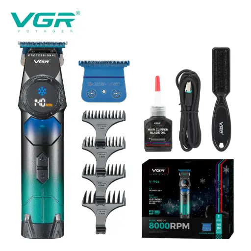 [01238] VGR V-946 Ceramic Blade 8000RPM Motor Cordless Stylist and Barber Trimmer