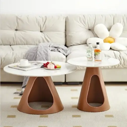 [7928] 2 in 1 Creative Brown center table