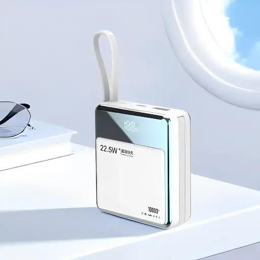 [11497] MOXOM Wireless Power Bank 10,000mAh 15W 2-in-1 MX-PB90