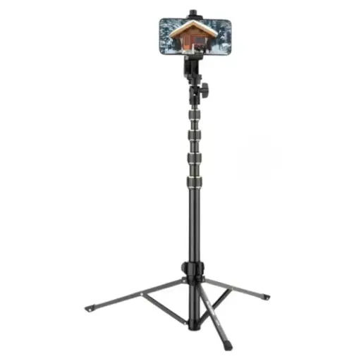 [01308] PLOKAMA PK-998 2M Adjustable Tripod Stand for Phones & Cameras with Bluetooth Remote