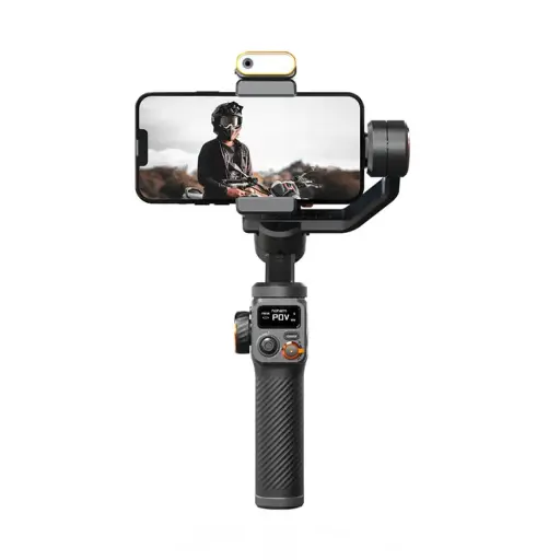 [m6] hohem iSteady M kit 3-Axis Smartphone Stabilizer with Fill Light & Al Vision Sensor 