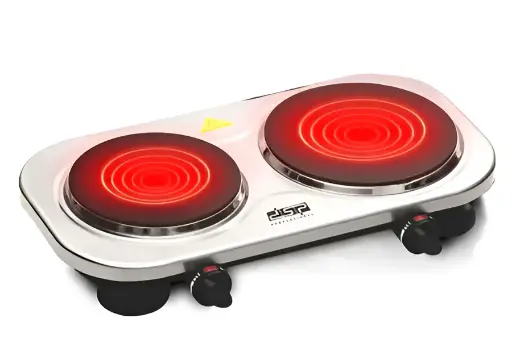 [kd-5061] موقد كهربائي دي إس بي Kd-5061 - شعلتان - 800 وات و1200 وات