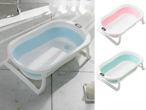 Baby Folding Bathtub Temperature-Sensing 