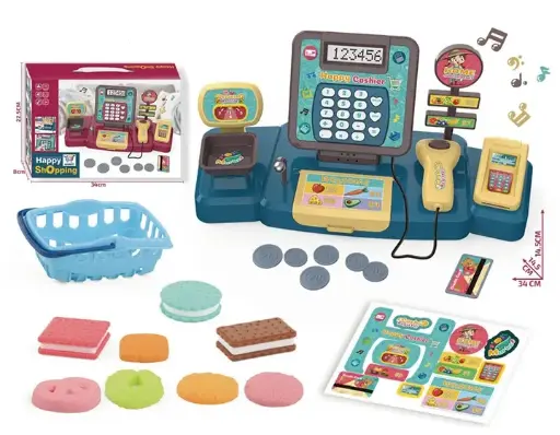 [6296] Cash Register Play Set For Kids 