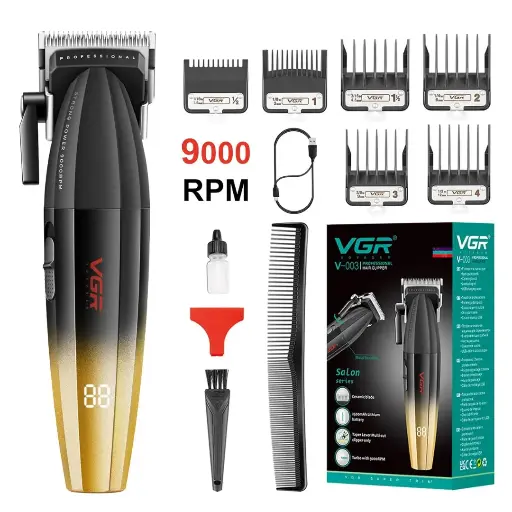 [v-003] VGR V-003 Fresh Fade Hair Clipper Professional Hair Trimmer