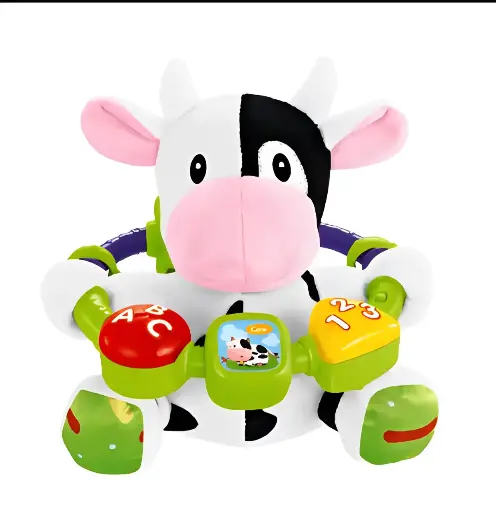 [6293] Plush Puzzle Cow Toy