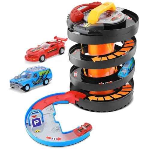 [6232] Parking Lot Storage Tires Toy