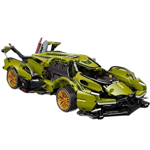 [6243] Green Lego Racing Car