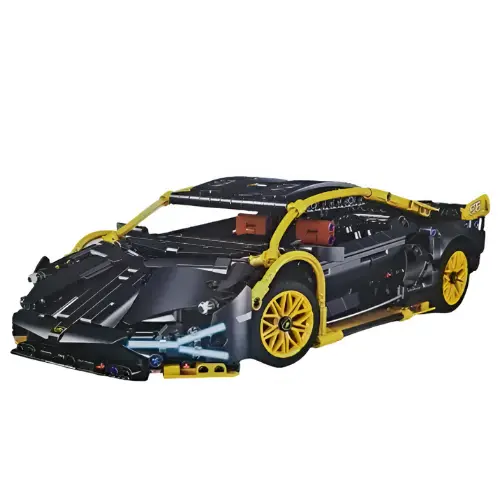 [6242-2] Black Lego Racing Car