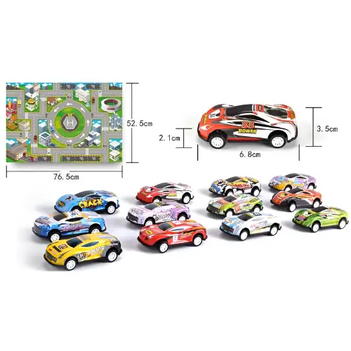 [7088] Racing Cars Car Model Toy Small Collection Free Wheel Cast Metal Car 1piece 