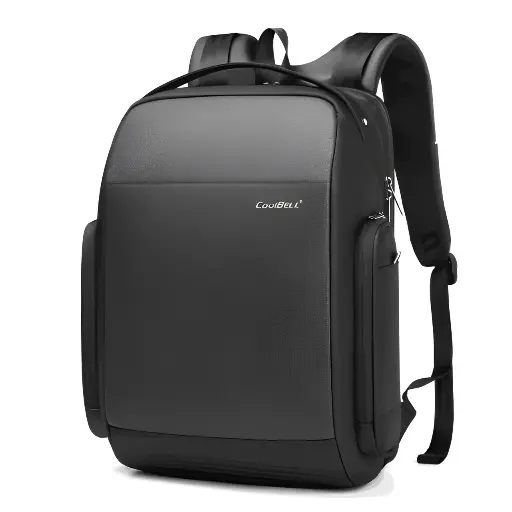 [1212] CoolBell, Travel Backpack, Business Laptop Backpack With USB Charging Port Black