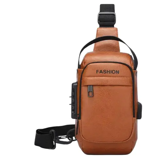 Shoulder Bag For Men With Lock 